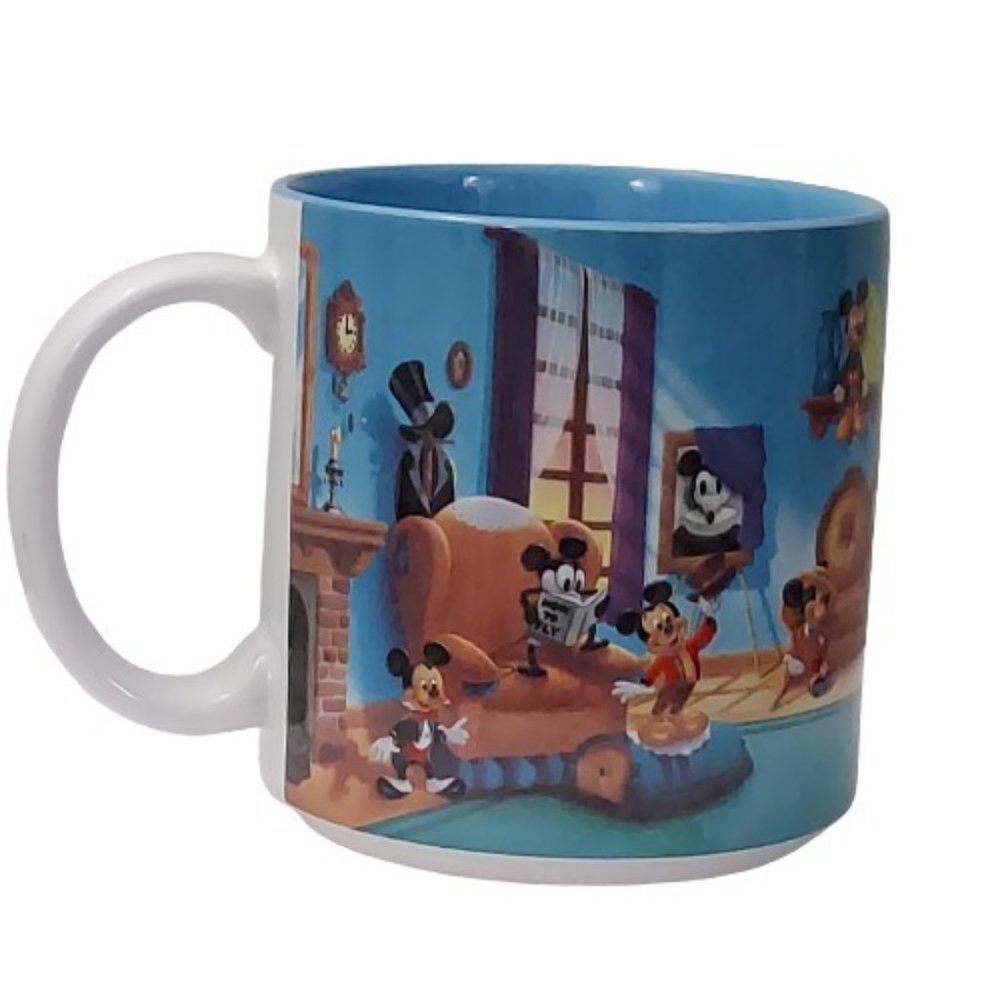 Vintage 1990 Disney Mickey Mouse Through the Years Mug Retired